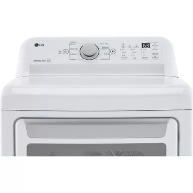 LG - 7.3 Cu. Ft. Smart Gas Dryer With Sensor Dry - White 9 LG - 7.3 Cu. Ft. Smart Gas Dryer With Sensor Dry - White - Image 7