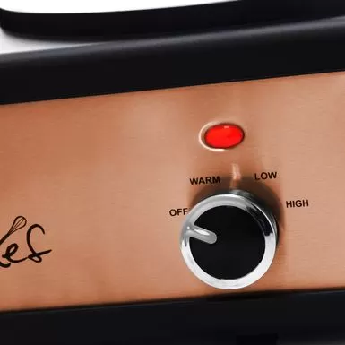 MegaChef 3 Set 2.5Qt Slow Cooker Server Copper/Black With Ceramic Pots - Black 8 MegaChef 3 Set 2.5Qt Slow Cooker Server Copper/Black With Ceramic Pots - Black - Image 6