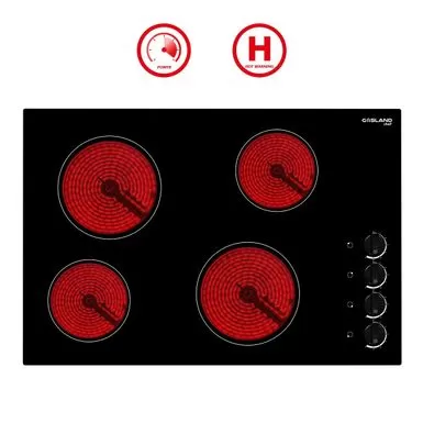 Gasland Chef 30"Built-in Radiant Electric Cooktop With 4 Burners, Electric Ceramic Cooktop Knob Control, 240V - Black 3 Gasland Chef 30"Built-in Radiant Electric Cooktop With 4 Burners, Electric Ceramic Cooktop Knob Control, 240V - Black