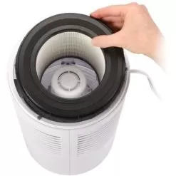 GermGuardian - 15-inch 4-in-1 HEPA Filter Air Purifier For Homes, Medium Rooms, Allergies, Smoke, Dust, Dander - White -Appliance Shop 0218bd81 48f0 546a 8b02 5716740bb094