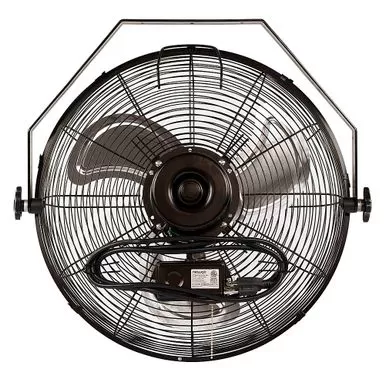 NewAir - 3000 CFM 18” High Velocity Wall Mounted Fan With Sealed Motor Housing And Ball Bearing Motor - Black 9 NewAir - 3000 CFM 18” High Velocity Wall Mounted Fan With Sealed Motor Housing And Ball Bearing Motor - Black - Image 7