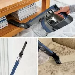 Shark - Cordless Pet Plus Stick Vacuum With Anti-Allergen Complete Seal & PowerFins, Self-Cleaning Brushroll - Blue -Appliance Shop 03006bca 1f7c 535b 8c55 caefa7d2a069