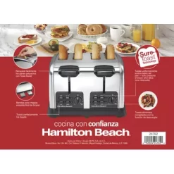 Hamilton Beach - Classic 4 Slice Toaster W/ Sure-Toast Stainless Steel -Appliance Shop 03b11470 9083 4394 85d7 6c4443bf7549