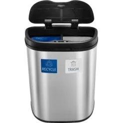 Insignia™ - 18 Gal. Automatic Trash Can With Recycle And Waste Divider - Stainless Steel 17 Insignia™ - 18 Gal. Automatic Trash Can With Recycle And Waste Divider - Stainless Steel -Appliance Shop 03c11a55 9d3e 50b9 8067 abf713175a29