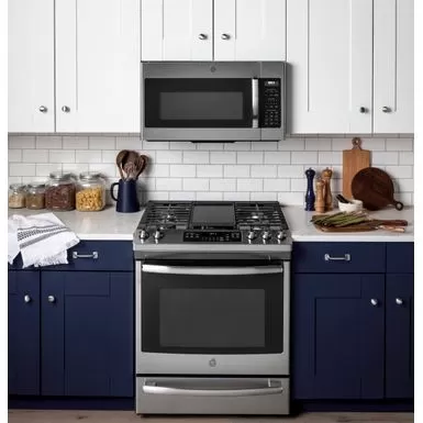 GE - 1.9 Cu. Ft. Over-the-Range Microwave With Sensor Cooking - Stainless Steel 7 GE - 1.9 Cu. Ft. Over-the-Range Microwave With Sensor Cooking - Stainless Steel - Image 5