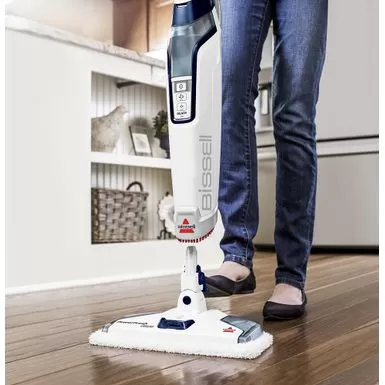 BISSELL - PowerFresh Deluxe Corded Steam Mop - Brite White/Saphire Waltz 9 BISSELL - PowerFresh Deluxe Corded Steam Mop - Brite White/Saphire Waltz - Image 7