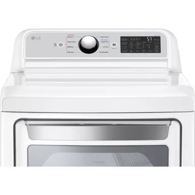 LG - 7.3 Cu. Ft. Smart Electric Dryer With EasyLoad Door - White 17 LG - 7.3 Cu. Ft. Smart Electric Dryer With EasyLoad Door - White - Image 15