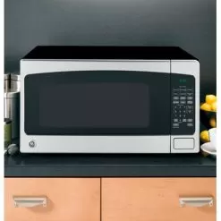 GE - 2.0 Cu. Ft. Full-Size Microwave - Stainless Steel -Appliance Shop 082fd351 a915 545e ad64 5faf66c58ba0
