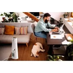 Lasko - 1500-Watt Bladeless Ceramic Tower Space Heater With Timer And Remote Control - White -Appliance Shop 0920b3f8 fcd2 5b27 9f1c a7e35d5bc9b4