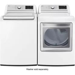 LG - 7.3 Cu. Ft. Smart Gas Dryer With Steam And Sensor Dry - White -Appliance Shop 0993b17a 7a77 515e 9637 71f2582b9c0d
