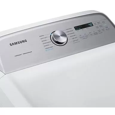 Samsung - 7.4 Cu. Ft. 12-Cycle Electric Dryer With Steam - White 6 Samsung - 7.4 Cu. Ft. 12-Cycle Electric Dryer With Steam - White - Image 4