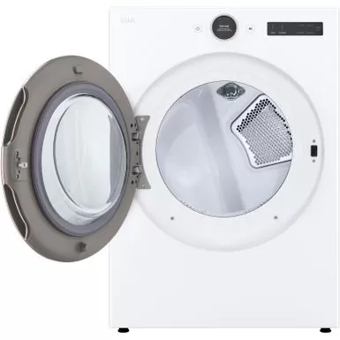LG - 7.4 Cu. Ft. Smart Electric Dryer With Steam And Sensor Dry - White 9 LG - 7.4 Cu. Ft. Smart Electric Dryer With Steam And Sensor Dry - White - Image 7