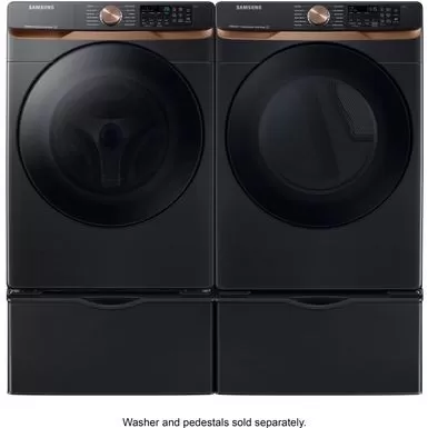 Samsung - 7.5 Cu. Ft. Stackable Smart Electric Dryer With Steam And Sensor Dry - Brushed Black 10 Samsung - 7.5 Cu. Ft. Stackable Smart Electric Dryer With Steam And Sensor Dry - Brushed Black - Image 8