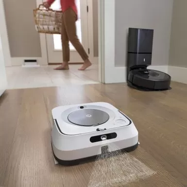 IRobot - Braava Jet M6 Wi-Fi Connected Robot Mop - White 8 IRobot - Braava Jet M6 Wi-Fi Connected Robot Mop - White - Image 6
