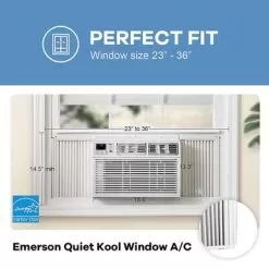 Emerson Quiet Kool - 350 Sq. Ft. Window Air Conditioner - White 33 Emerson Quiet Kool - 350 Sq. Ft. Window Air Conditioner - White -Appliance Shop 0edffffb 0edc 5064 a730 ba67336851ee