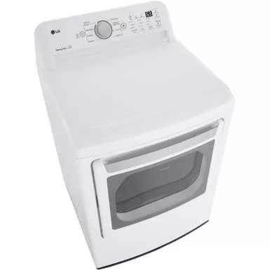 LG - 7.3 Cu. Ft. Smart Gas Dryer With Sensor Dry - White 8 LG - 7.3 Cu. Ft. Smart Gas Dryer With Sensor Dry - White - Image 6