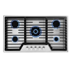 Pro-style 36-in Built-in Gas Cooktop With 5 Sealed Burners - LPG Convertible In Stainless Steel - Silver 10 Pro-style 36-in Built-in Gas Cooktop With 5 Sealed Burners - LPG Convertible In Stainless Steel - Silver -Appliance Shop 10552d94 865a 4e6e 83f7 11e900d07221