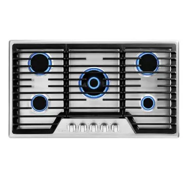 Pro-style 36-in Built-in Gas Cooktop With 5 Sealed Burners - LPG Convertible In Stainless Steel - Silver 6 Pro-style 36-in Built-in Gas Cooktop With 5 Sealed Burners - LPG Convertible In Stainless Steel - Silver - Image 4