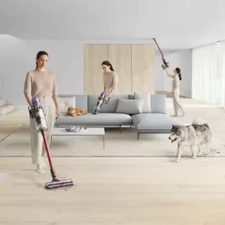 Dyson - Outsize Cordless Vacuum - Nickel/Red -Appliance Shop 108445a0 f741 4a92 a827 f8d2173efa89