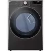 LG - 7.4 Cu. Ft. Stackable Smart Electric Dryer With Steam And Built-In Intelligence - Black Steel -Appliance Shop 10ae478f 1db2 5347 b165 22b26be57916