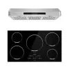 2 Piece Kitchen Appliances Packages Including 36" Induction Cooktop And 36" Under Cabinet Range Hood - Black -Appliance Shop 10f42545 aeb0 49e3 9e84 900b0881db83