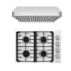 2 Piece Kitchen Appliances Packages Including 30" Gas Cooktop And 36" Under Cabinet Range Hood - Silver -Appliance Shop 1197ccc6 f6fe 494f 971e c745c5c6aba7