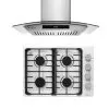 2 Piece Kitchen Appliances Packages Including 30" Gas Cooktop And 30" Wall Mount Range Hood - 30"