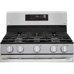 LG - 5.8 Cu. Ft. Smart Freestanding Gas True Convection Range With EasyClean And AirFry - Stainless Steel -Appliance Shop 1334406c 1b5c 58cf af4f 0c0fd8b411f3