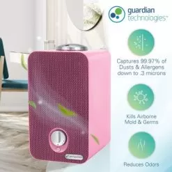GermGuardian AC4150PCA Pink HEPA Air Purifier And Projector - Pink 14 GermGuardian AC4150PCA Pink HEPA Air Purifier And Projector - Pink -Appliance Shop 13b710a7 1227 4e8f 84cb 2ce20d2a7e7f
