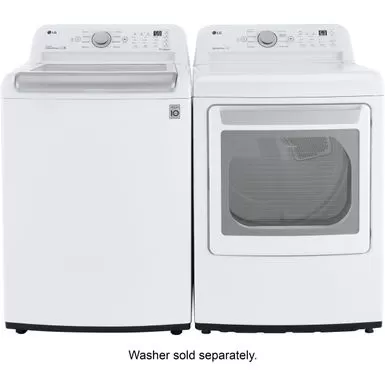 LG - 7.3 Cu. Ft. Smart Gas Dryer With Sensor Dry - White 5 LG - 7.3 Cu. Ft. Smart Gas Dryer With Sensor Dry - White - Image 3