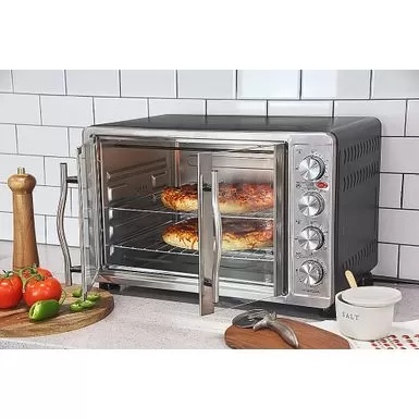 Elite Gourmet - 2-Door Oven W Rotisserie & Convection - Silver 7 Elite Gourmet - 2-Door Oven W Rotisserie & Convection - Silver - Image 5