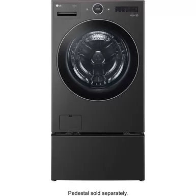 LG - 5.0 Cu. Ft. High-Efficiency Stackable Smart Front Load Washer With Steam And TurboWash 360 - Black Steel 8 LG - 5.0 Cu. Ft. High-Efficiency Stackable Smart Front Load Washer With Steam And TurboWash 360 - Black Steel - Image 6