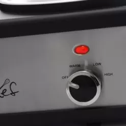 MegaChef Buffet Server Slow Cooker With Triple 2.5 Quart Cooking Pots - Silver -Appliance Shop 15bd2065 f84f 46c5 9bd0 a28d82c86adc