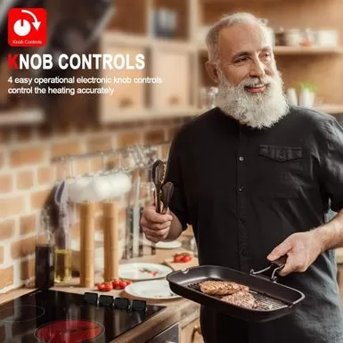 Gasland Chef 30"Built-in Radiant Electric Cooktop With 4 Burners, Electric Ceramic Cooktop Knob Control, 240V - Black 6 Gasland Chef 30"Built-in Radiant Electric Cooktop With 4 Burners, Electric Ceramic Cooktop Knob Control, 240V - Black - Image 4