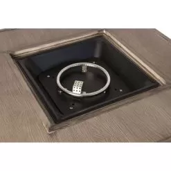 Fire Sense - Langhorne Square Aluminum LPG Fire Pit - Barnwood -Appliance Shop 16f2e0ea 930d 5799 9706 e9f26f17e2b5