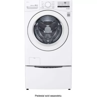 LG - 4.5 Cu. Ft. High Efficiency Stackable Front-Load Washer With 6Motion Technology - White 9 LG - 4.5 Cu. Ft. High Efficiency Stackable Front-Load Washer With 6Motion Technology - White - Image 7