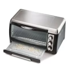 Hamilton Beach Black 6-slice Toaster Oven W/ Broiler - Black/Silver -Appliance Shop 1727730c d378 4f01 87cc 0a62cf3e7362