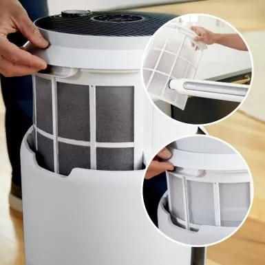 Shark - NeverChange Air Purifier MAX, 5-Year Filter Life, 1400 Sq. Ft - White 10 Shark - NeverChange Air Purifier MAX, 5-Year Filter Life, 1400 Sq. Ft - White - Image 8