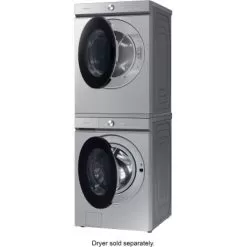 Samsung - Bespoke 5.3 Cu. Ft. Ultra Capacity Front Load Washer With Super Speed Wash And AI Smart Dial - Silver Steel -Appliance Shop 18ad8602 f24a 5cc3 9f0e 31f04655f166