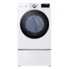 LG DLGX4201W 7.4 Cu.ft. Ultra Large Capacity Gas Dryer With SensorDry, TurboSteam Technology And Wi-Fi Connectivity, White - White -Appliance Shop 18c917c7 951a 4fd3 b920 e12bb189b557