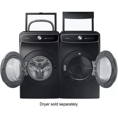 Samsung - 6.0 Cu. Ft. Total Capacity Smart Dial Washer With FlexWash™ And Super Speed Wash - Black 10 Samsung - 6.0 Cu. Ft. Total Capacity Smart Dial Washer With FlexWash™ And Super Speed Wash - Black - Image 8