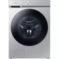 Samsung - Bespoke 5.3 Cu. Ft. Ultra Capacity Front Load Washer With Super Speed Wash And AI Smart Dial - Silver Steel