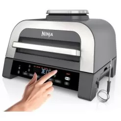 Ninja - Foodi Smart XL 6-in-1 Countertop Indoor Grill With Smart Cook System, 4-quart Air Fryer - Dark Grey/Stainless -Appliance Shop 19e0428f a8b0 5d17 af44 ef7189b6fc52