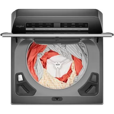 Whirlpool - 5.2 Cu. Ft. High Efficiency Smart Top Load Washer With 2 In 1 Removable Agitator - Chrome Shadow 4 Whirlpool - 5.2 Cu. Ft. High Efficiency Smart Top Load Washer With 2 In 1 Removable Agitator - Chrome Shadow - Image 2