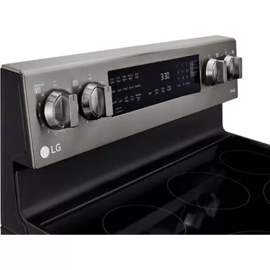 LG 6.3-Cu. Ft. Electric Smart Range With InstaView And AirFry, Black Stainless Steel 8 LG 6.3-Cu. Ft. Electric Smart Range With InstaView And AirFry, Black Stainless Steel - Image 6