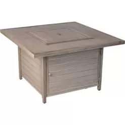 Fire Sense - Langhorne Square Aluminum LPG Fire Pit - Barnwood -Appliance Shop 1a1c2426 154d 5d17 ae10 0d8d7725adfa