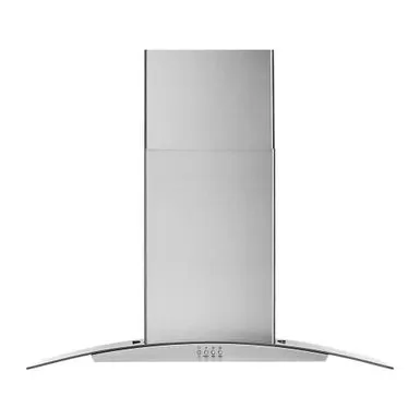 Whirlpool 36 Inch Stainless Curved Glass Wall Mount Canopy Range Hood 3 Whirlpool 36 Inch Stainless Curved Glass Wall Mount Canopy Range Hood