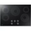 Samsung 30 Inch Electric Cooktop - Black With Stainless Trim