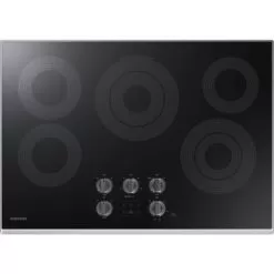Samsung 30 Inch Electric Cooktop - Black With Stainless Trim