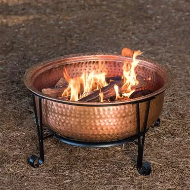 Fire Sense - Palermo Wood Burning Fire Pit - Copper 8 Fire Sense - Palermo Wood Burning Fire Pit - Copper - Image 6